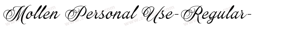 Mollen Personal Use-Regular字体转换
